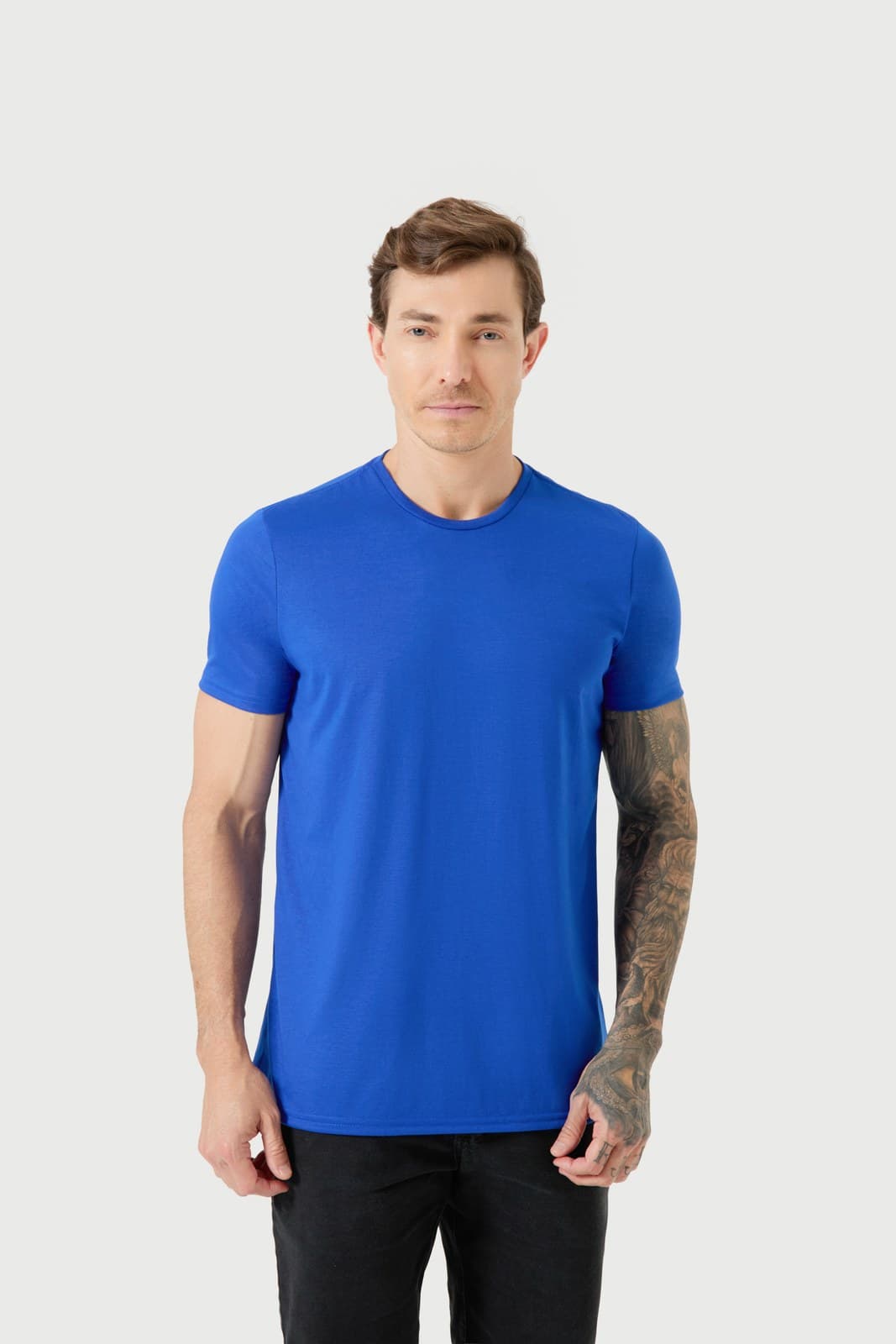 Camiseta Lisa Malha PP Azul Bic — Doce Helene