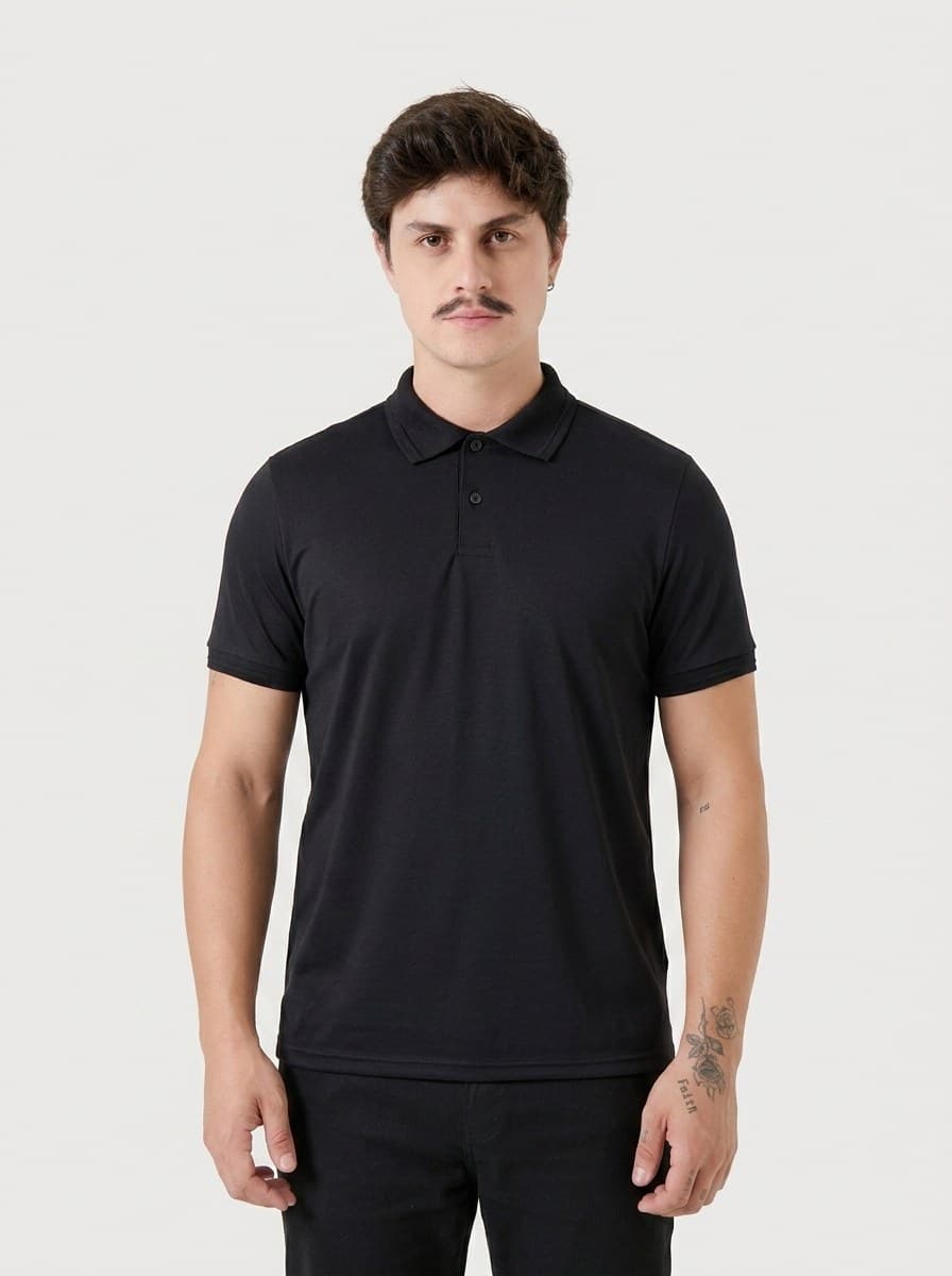 Polo Básica Malha PP Preto